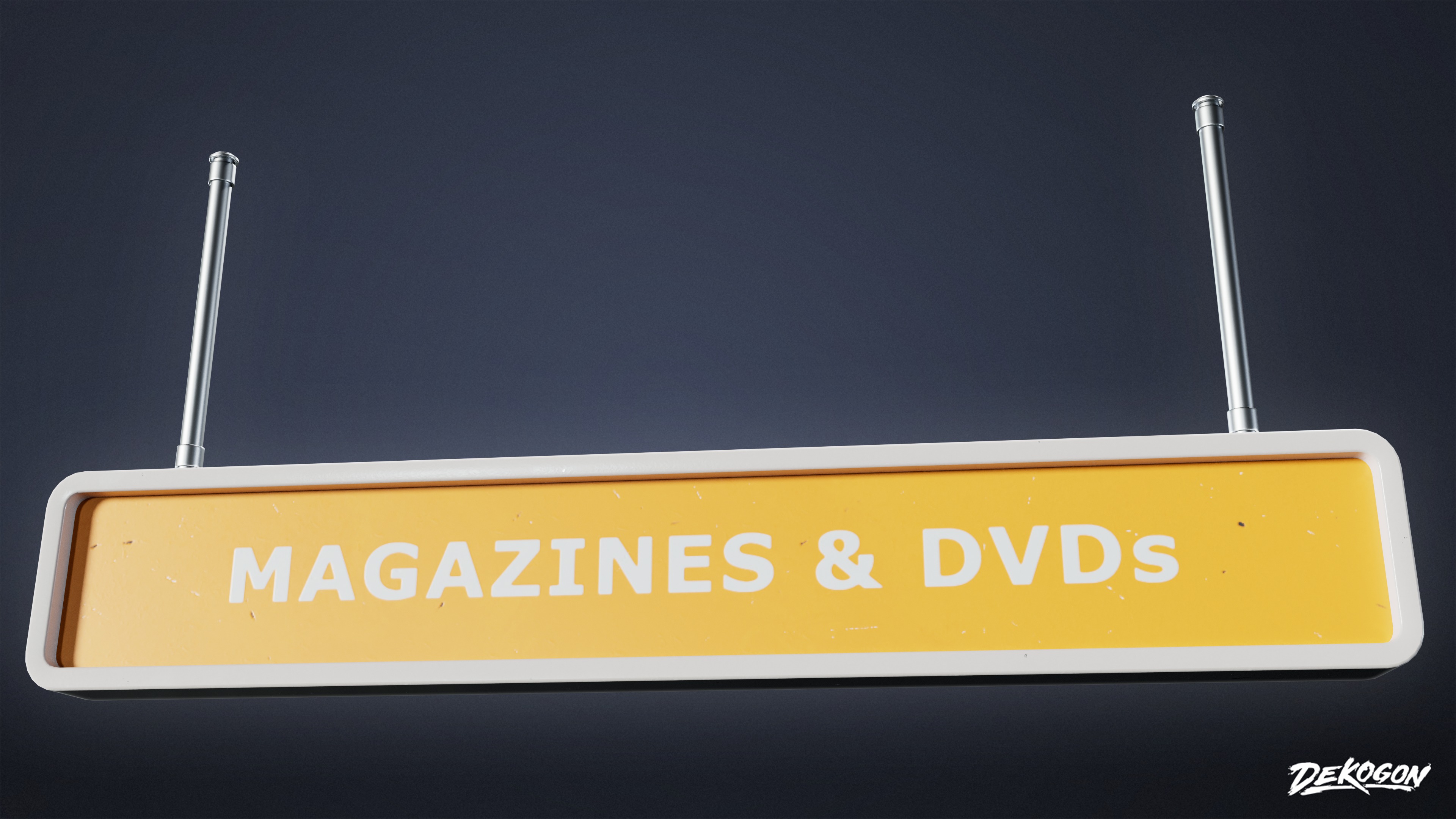 SHOPPING AND GROCERY - Sign 06 - LOW POLY Low-poly 3D model_6