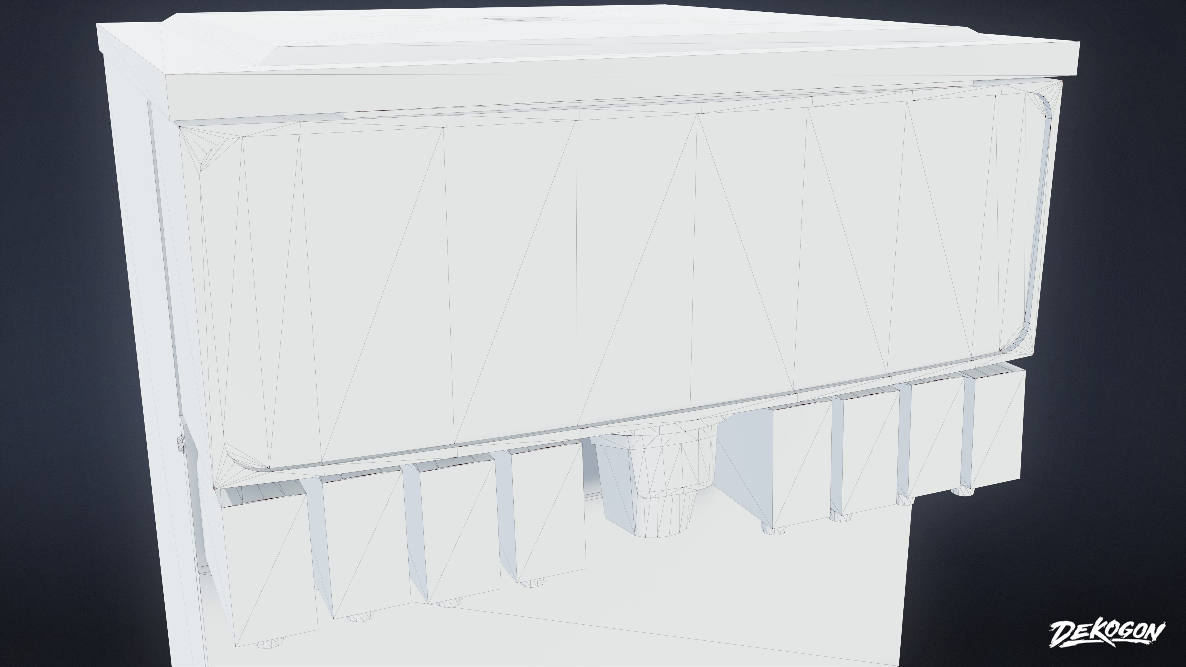 SHOPPING AND GROCERY - Soda Machine 01 - LOW POLY Low-poly 3D model_7