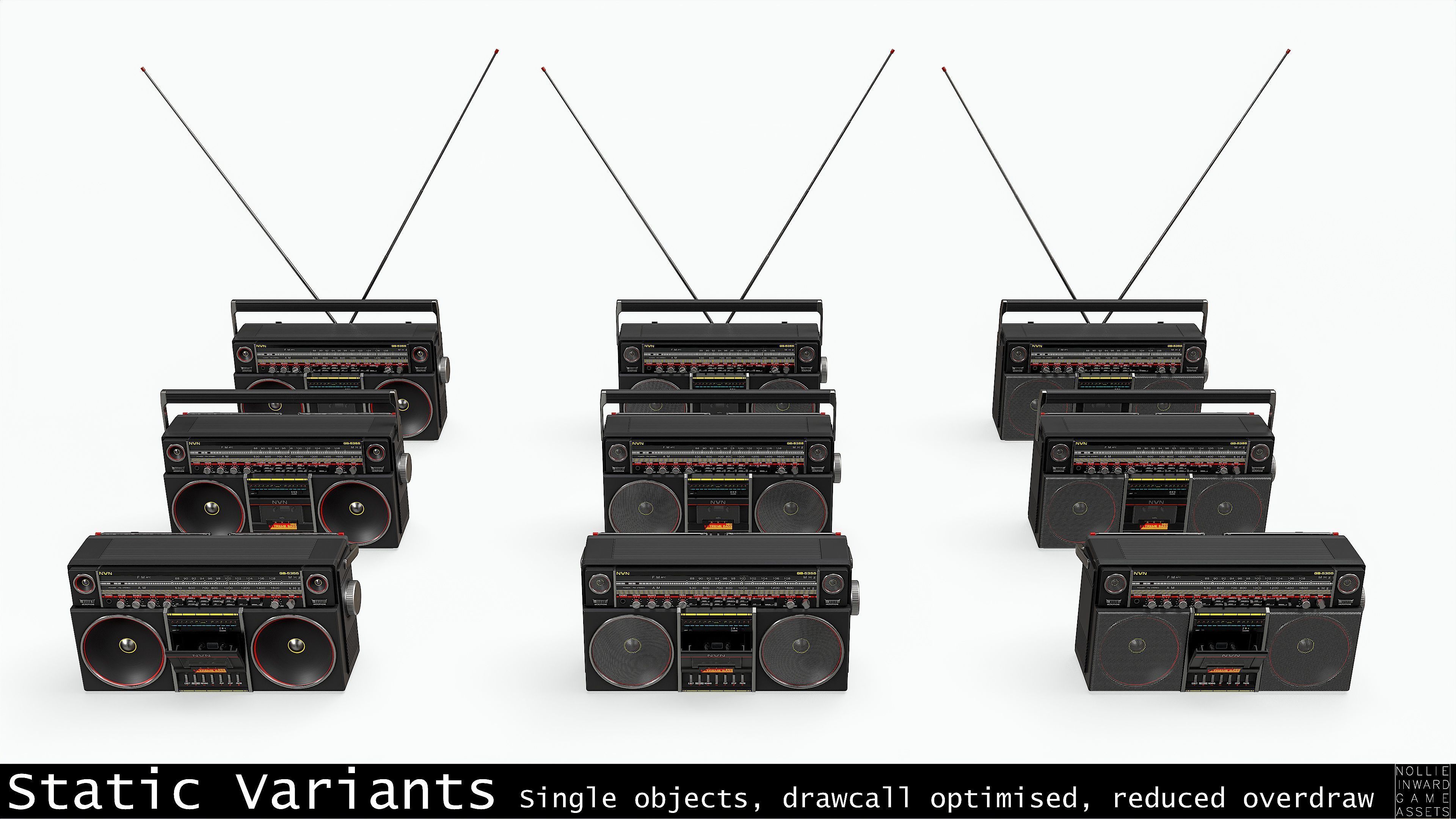 Audio Crazy 80s boombox （モノラル） ブラック Audio Crazy 80s