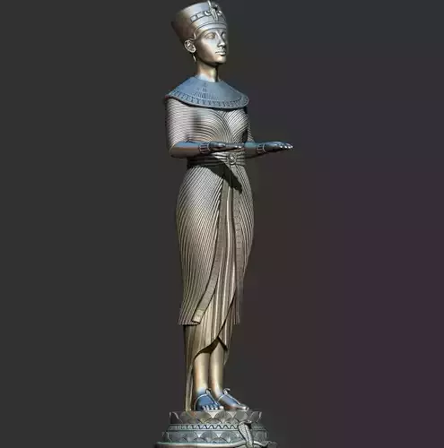 Nefertiti Egyptian Queen full body 3d Printable model 3D print model