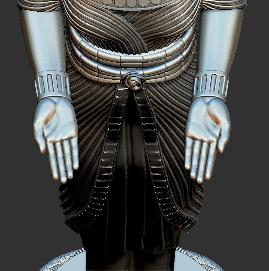 Nefertiti Egyptian Queen full body 3d Printable model 3D print model_5