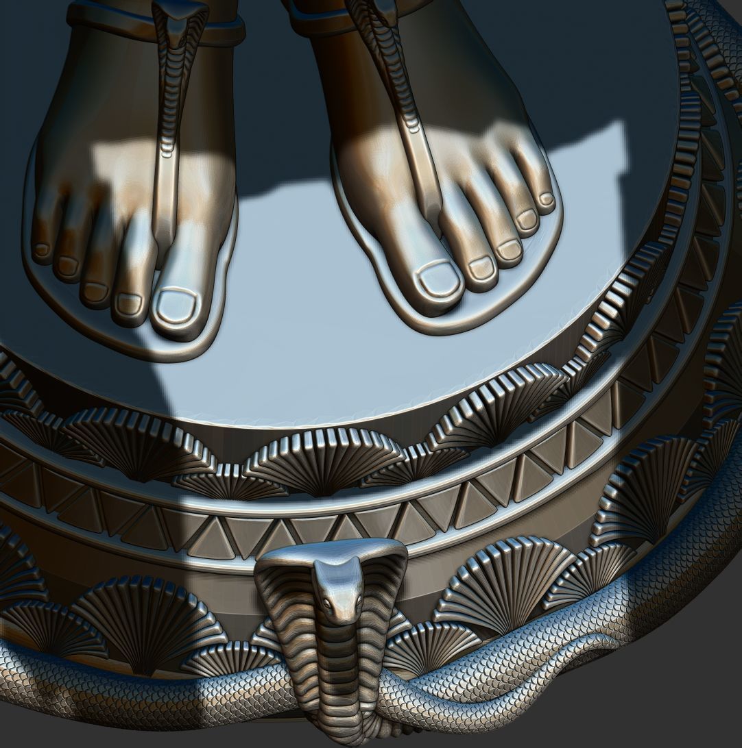 Nefertiti Egyptian Queen full body 3d Printable model 3D print model_6