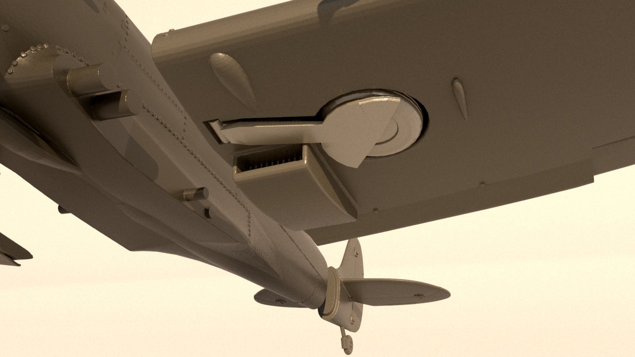 Spitfire 3D print model_4