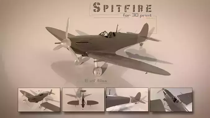 Spitfire 3D print model