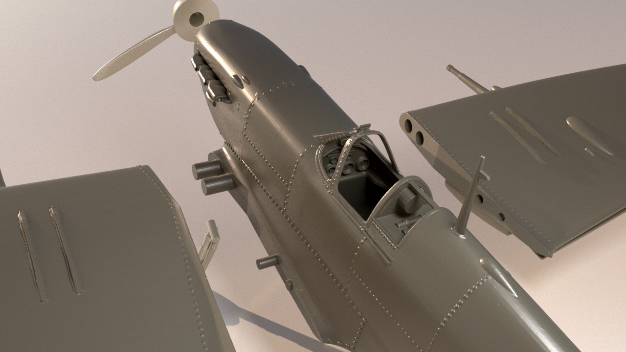Spitfire 3D print model_1