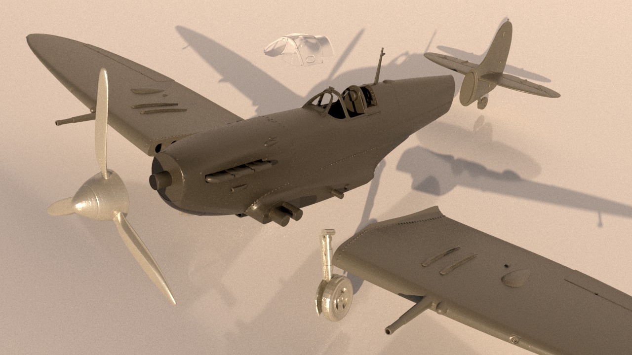 Spitfire 3D print model_7