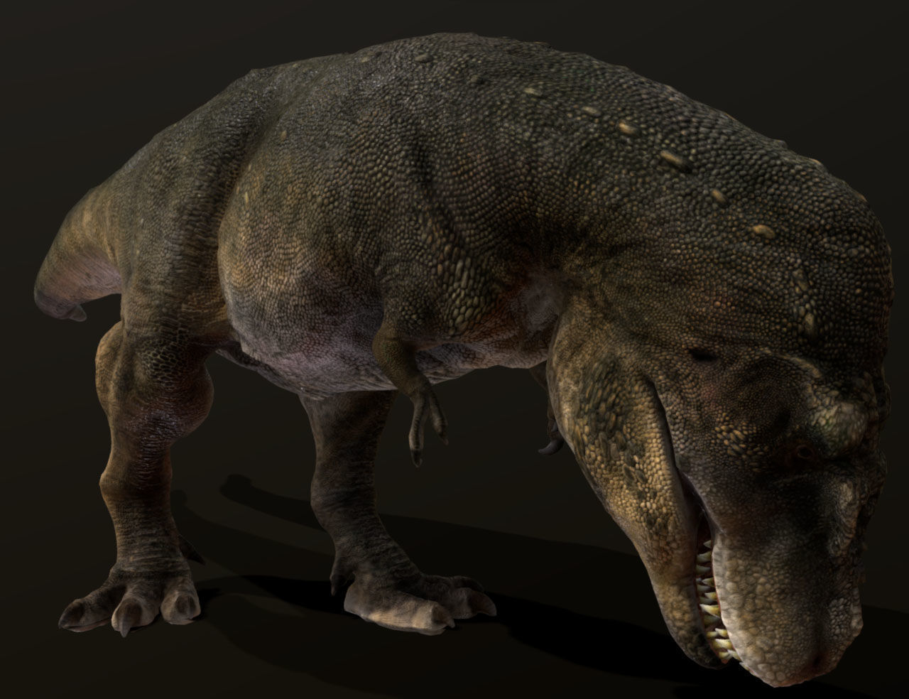 Tarbosaurus Low-poly 3D model_9