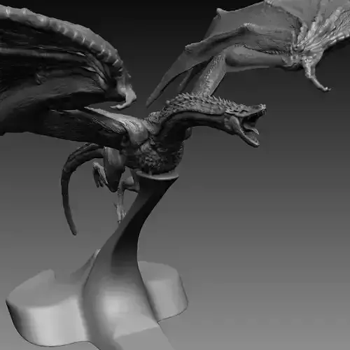 Decimated untested print Dragon 3D model 3D print model