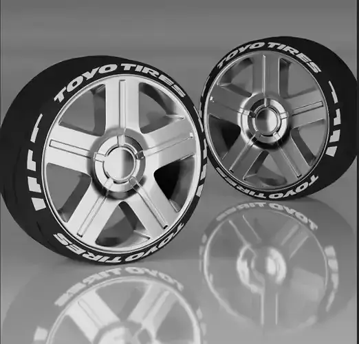 Tx Edition rims 3D model