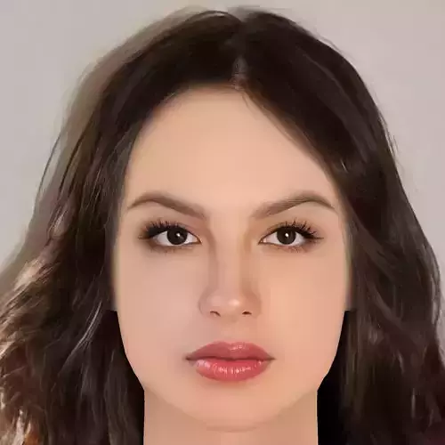 Olivia Rodrigo Head - No Hair - Low poly head for game 