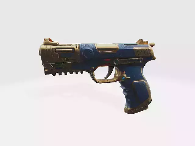 futuristic laser pistol