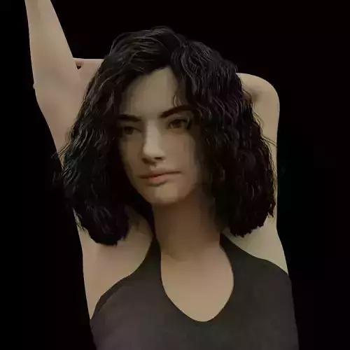 Woman in Jeans Short