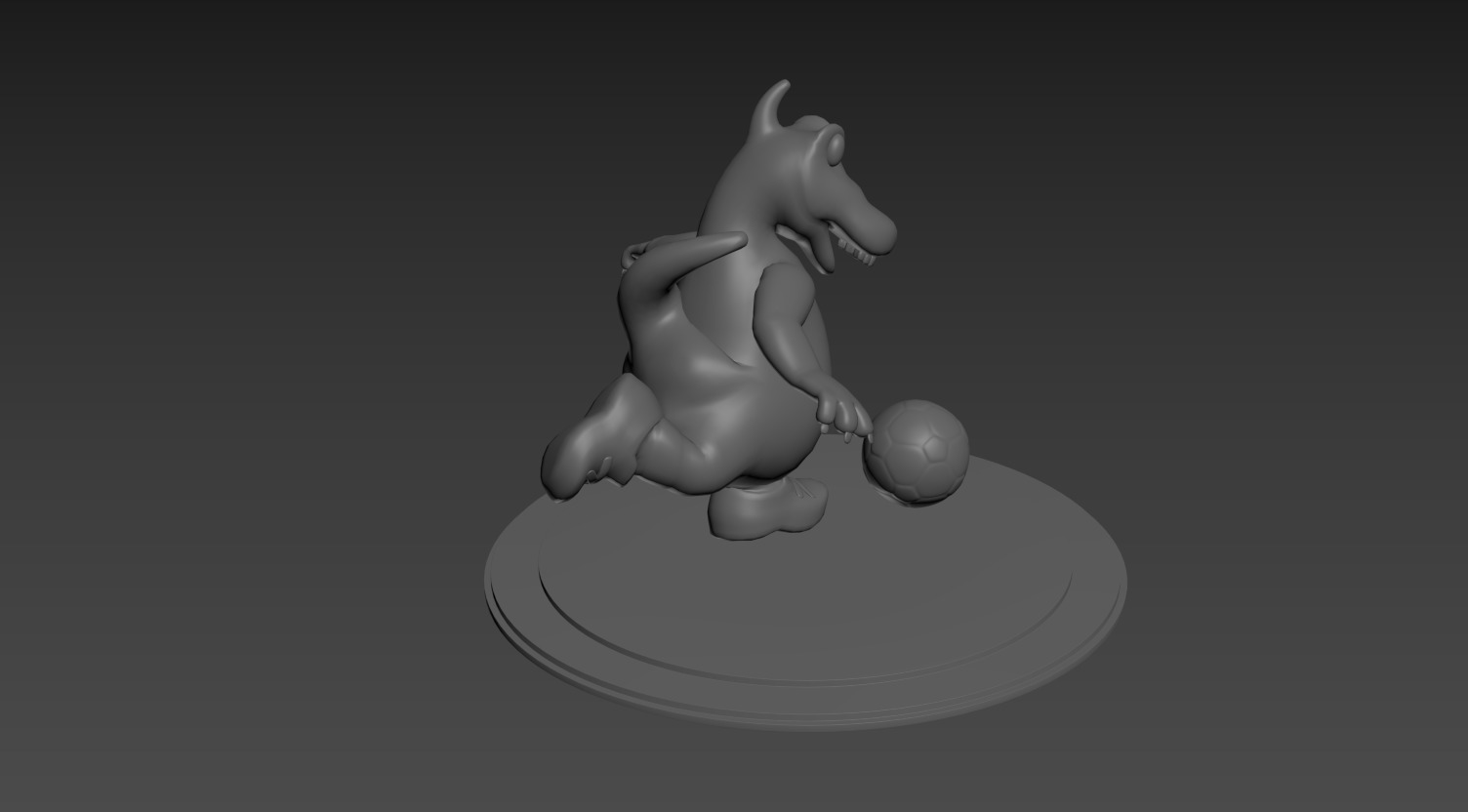 3D Toy Soccer Dino 3D print model_4