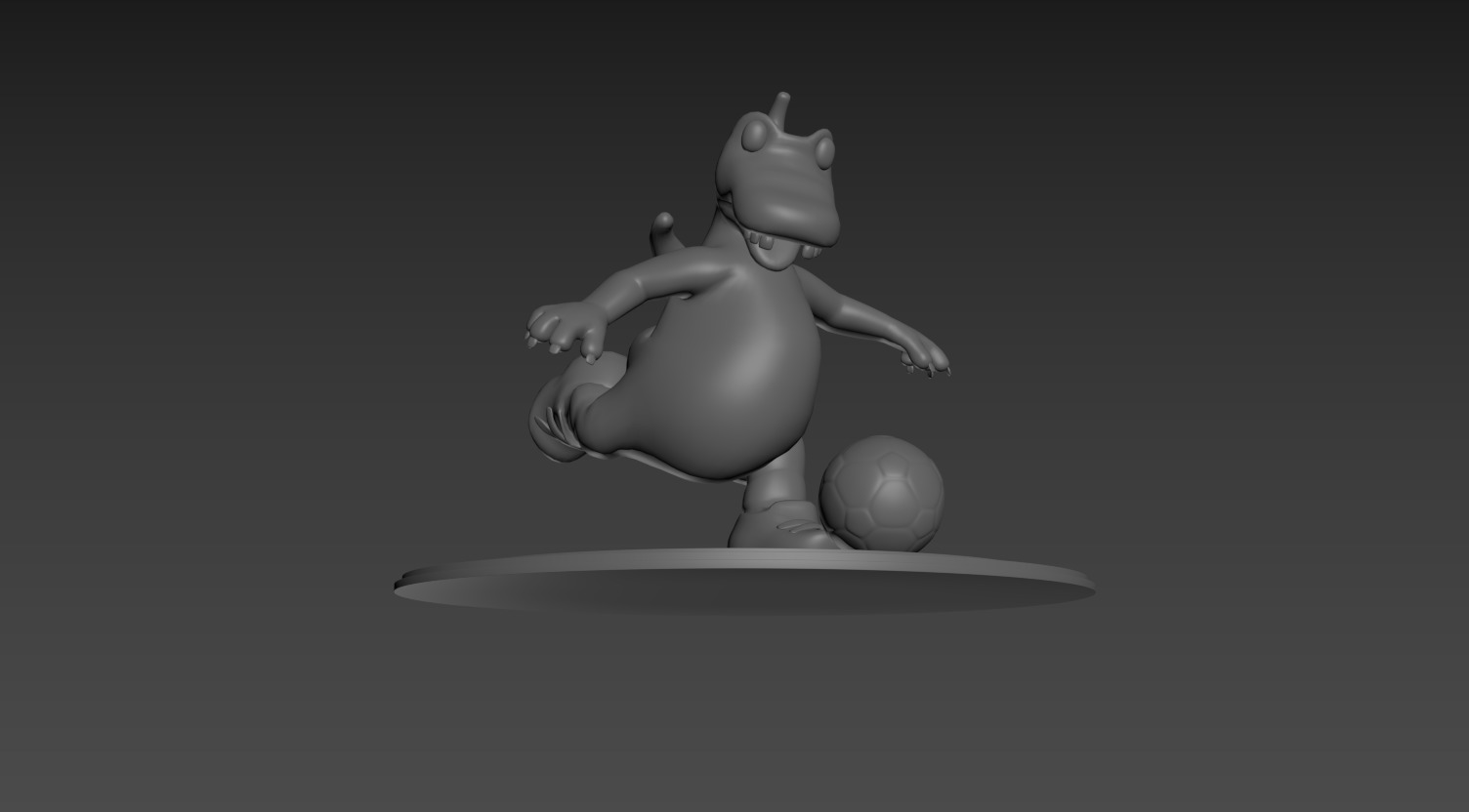 3D Toy Soccer Dino 3D print model_6