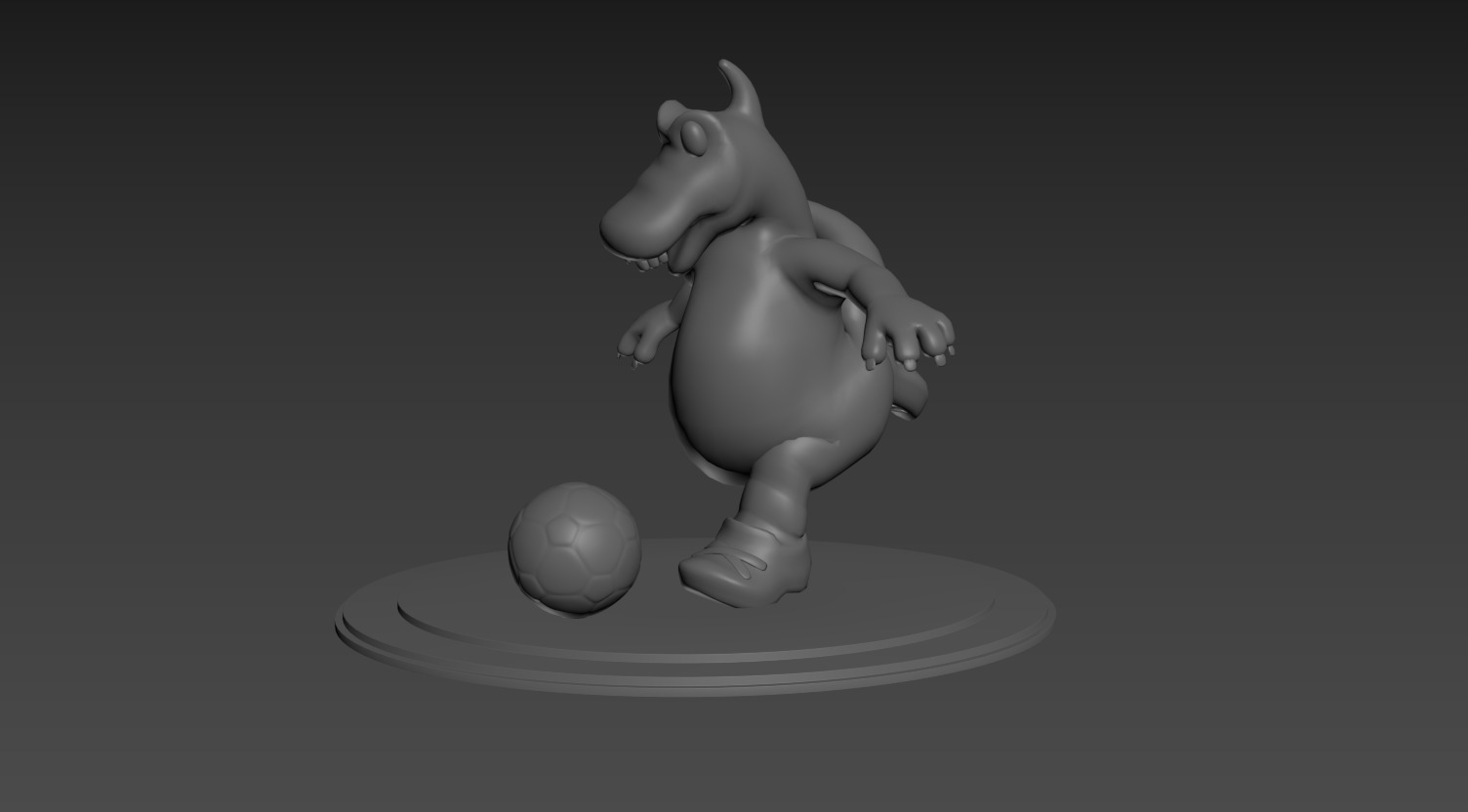 3D Toy Soccer Dino 3D print model_2