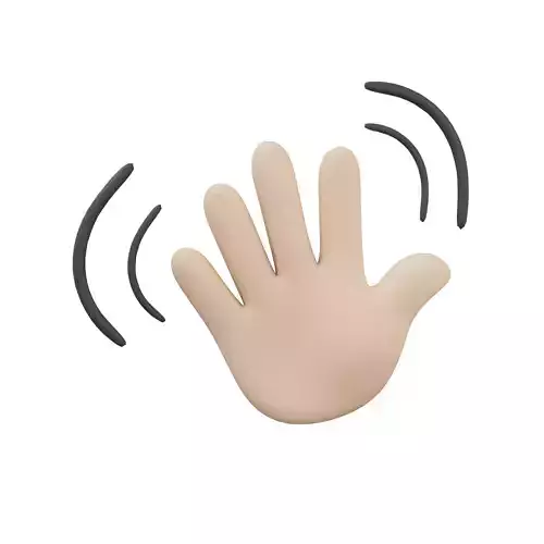 Wave Hand Icon v1 001