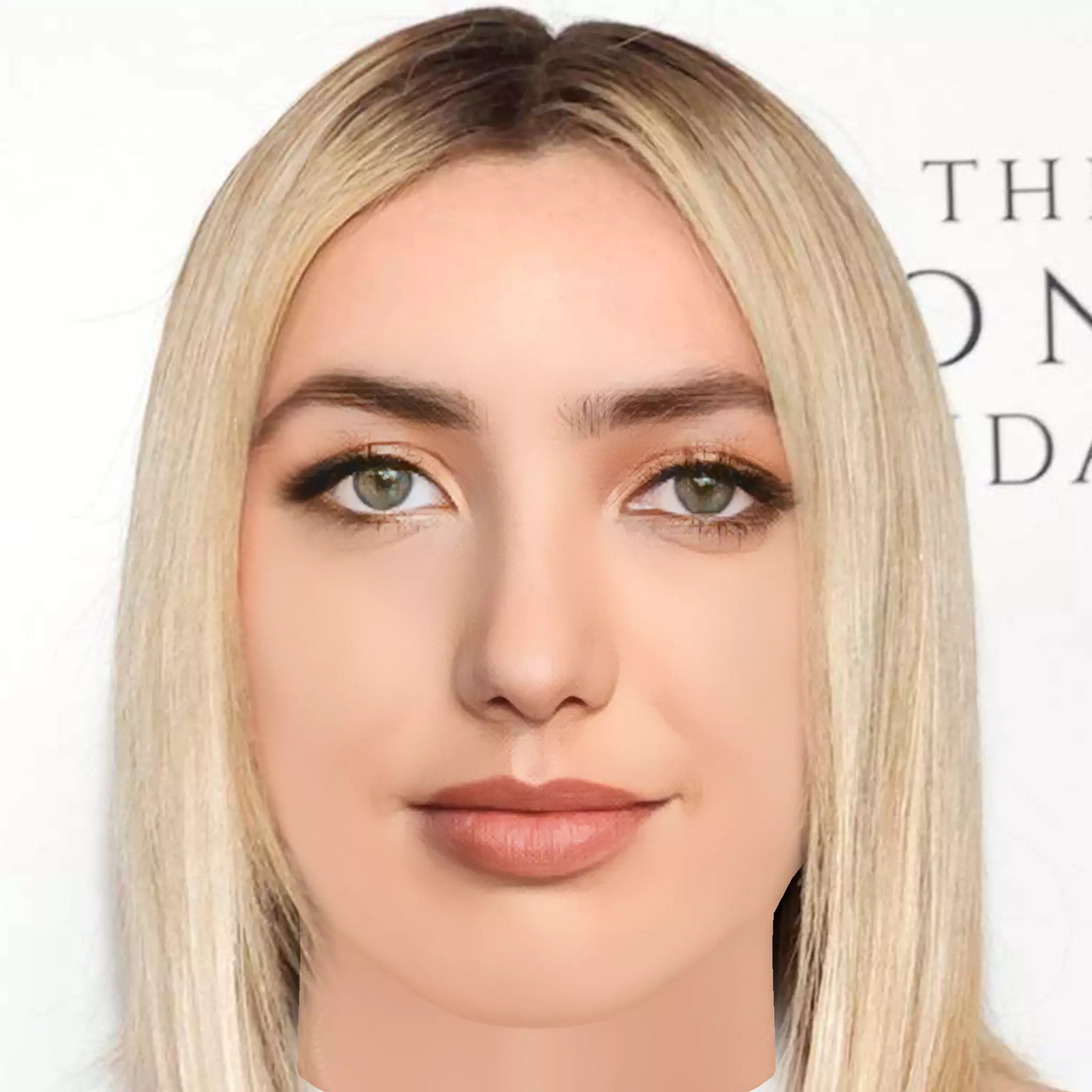 Peyton List Head - No Hair - Low poly head for game Low-poly 3D model
