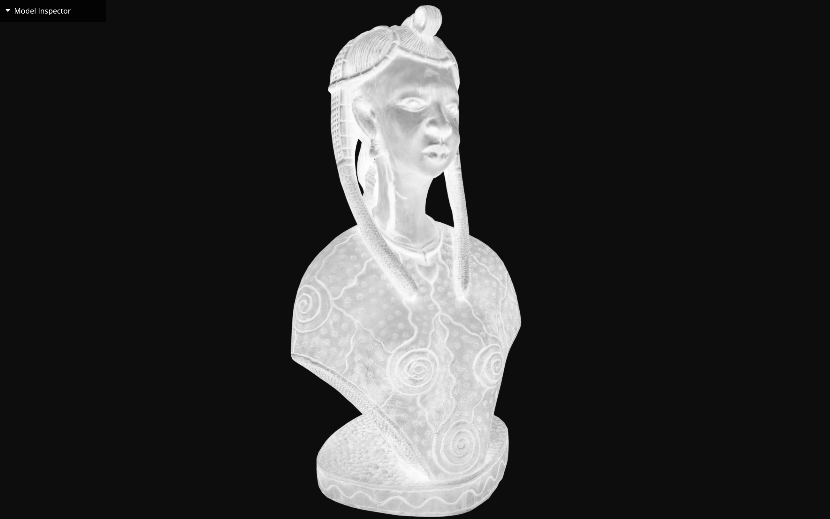 African Woman Low-poly 3D model_5
