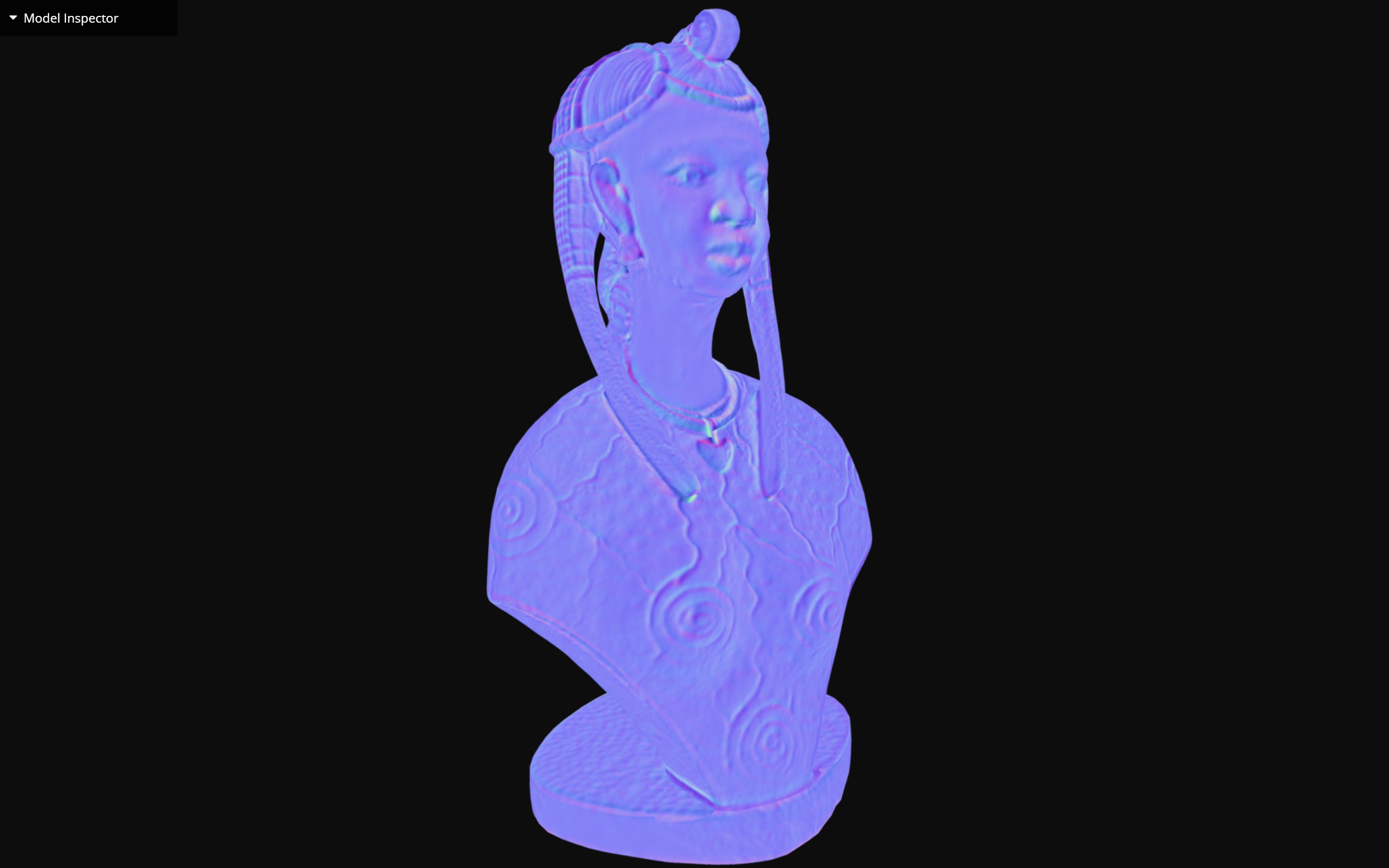 African Woman Low-poly 3D model_6
