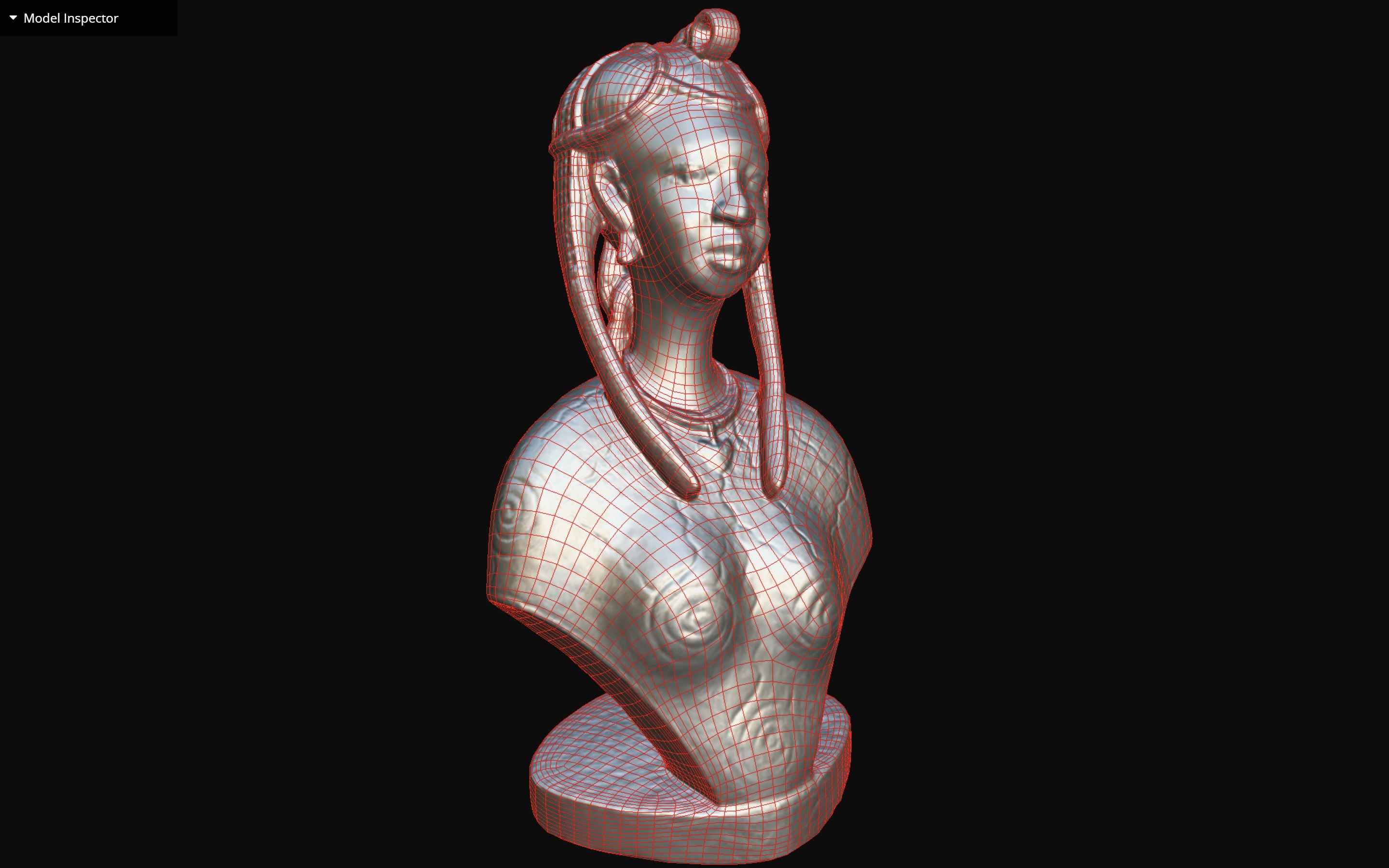 African Woman Low-poly 3D model_7