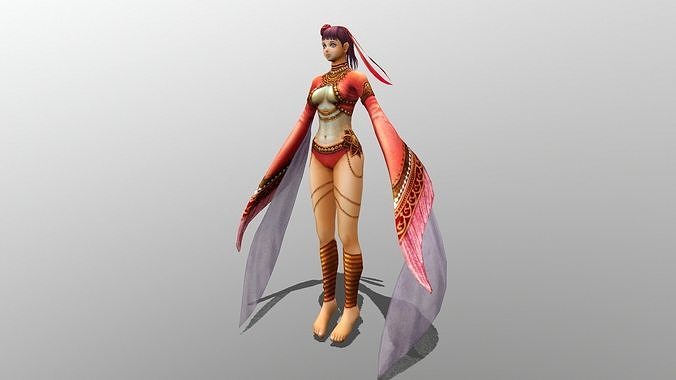 Sarasvati Low-poly 3D model