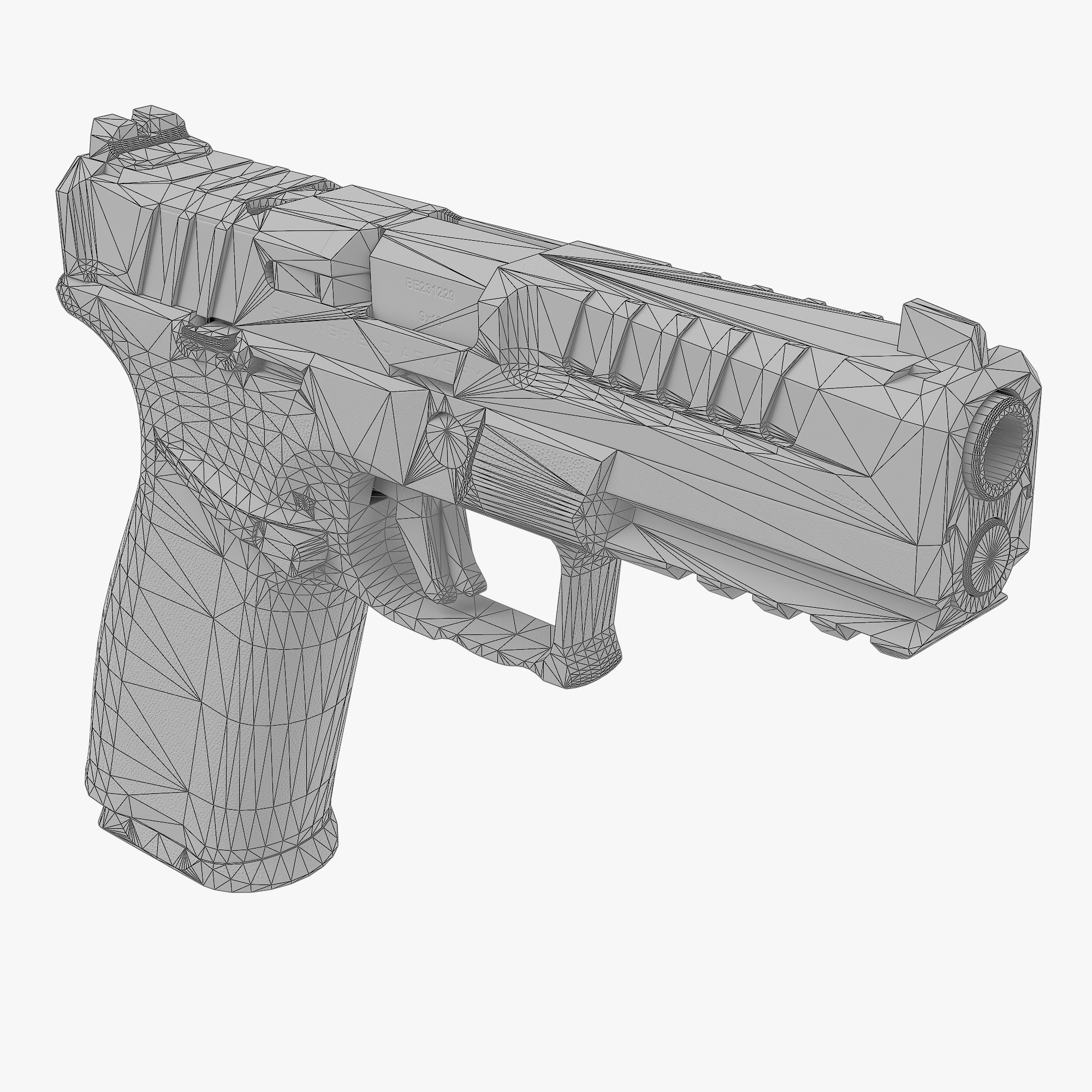 Springfield Echelon Low-poly 3D model_7