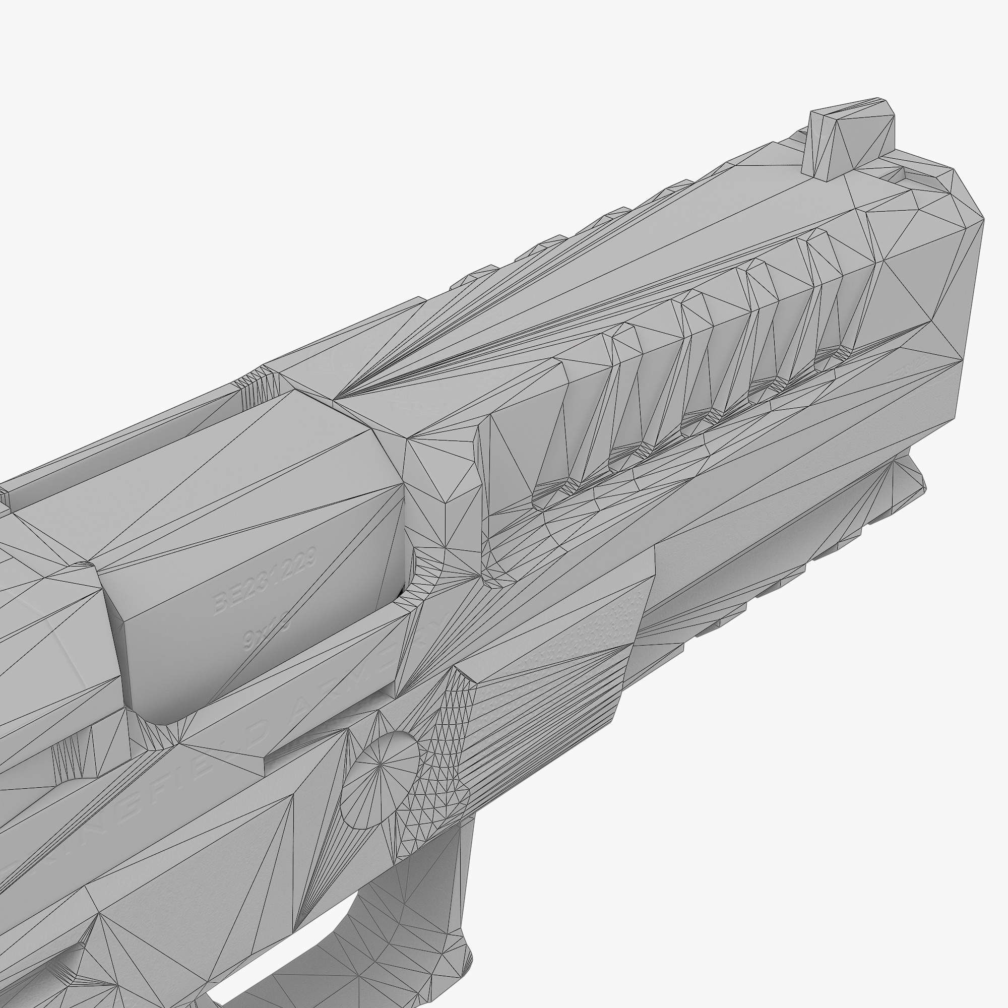 Springfield Echelon Low-poly 3D model_9