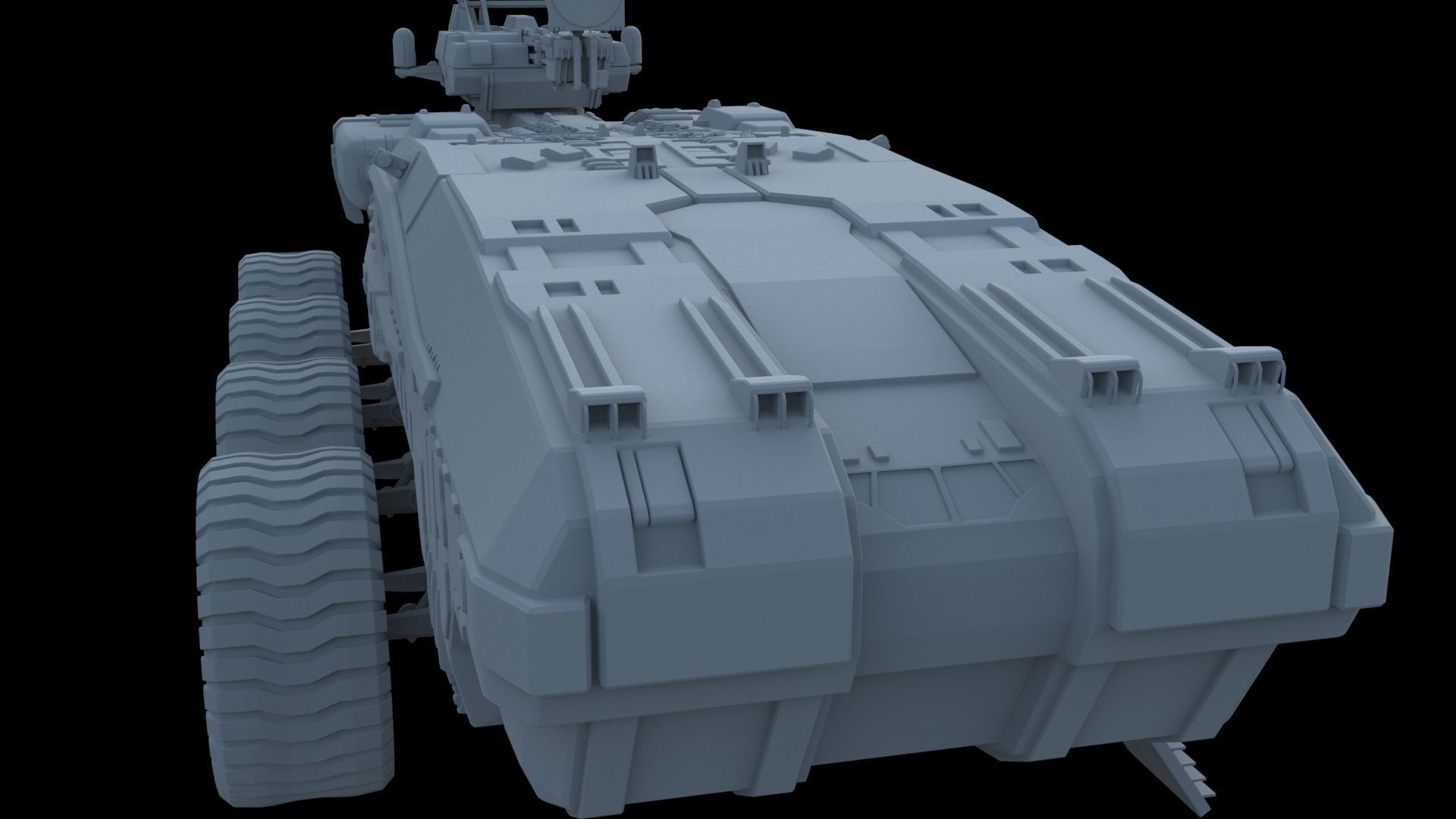 Sci-Fi Reconnaissance vehicle 3D model_20