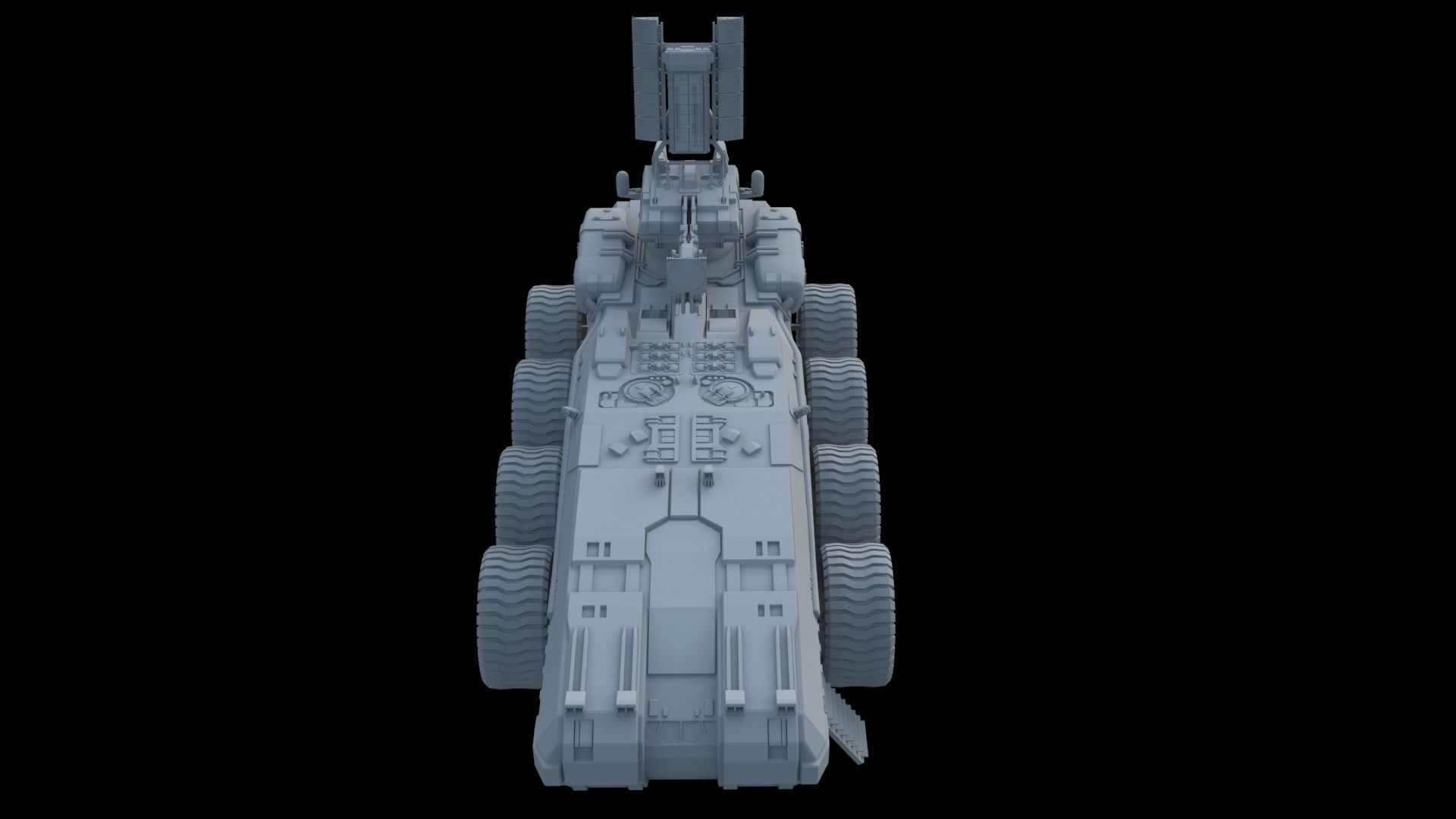 Sci-Fi Reconnaissance vehicle 3D model_11