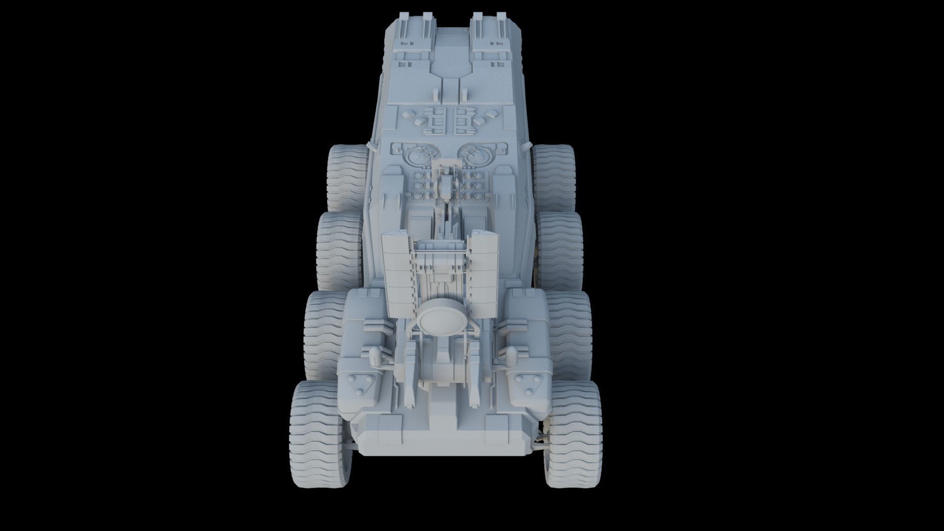 Sci-Fi Reconnaissance vehicle 3D model_10