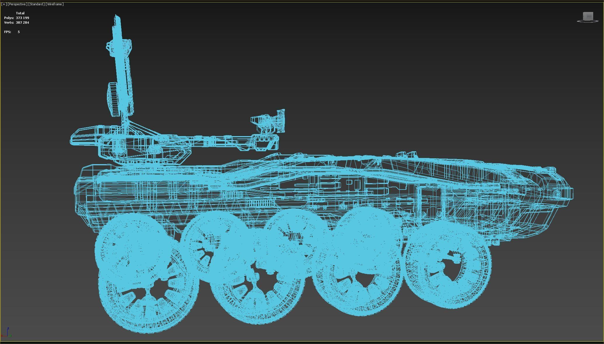 Sci-Fi Reconnaissance vehicle 3D model_22