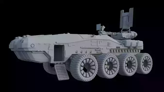 Sci-Fi Reconnaissance vehicle 3D model