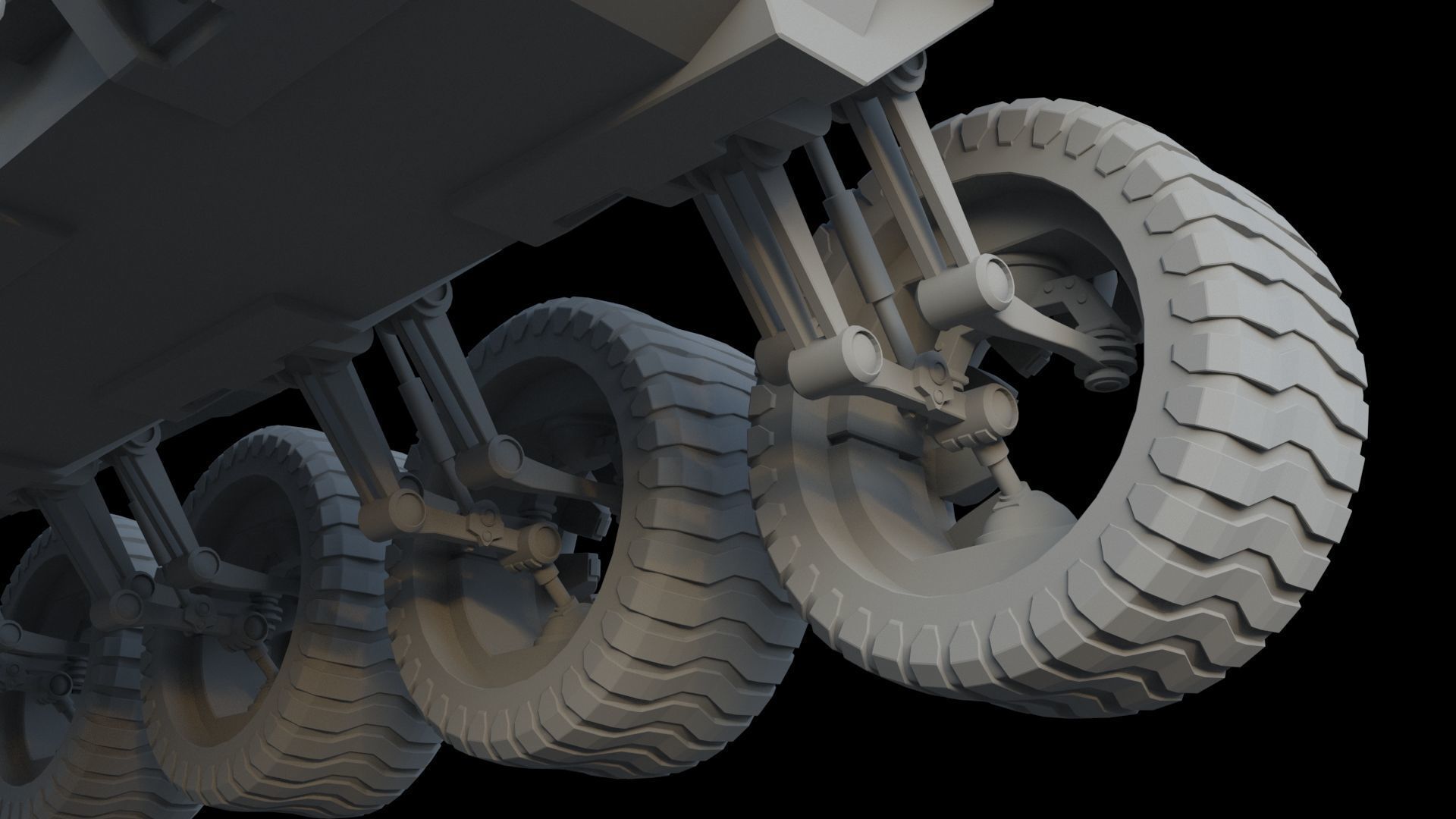 Sci-Fi Reconnaissance vehicle 3D model_16