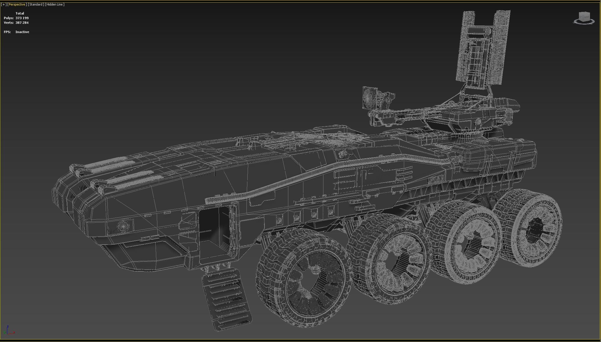 Sci-Fi Reconnaissance vehicle 3D model_24