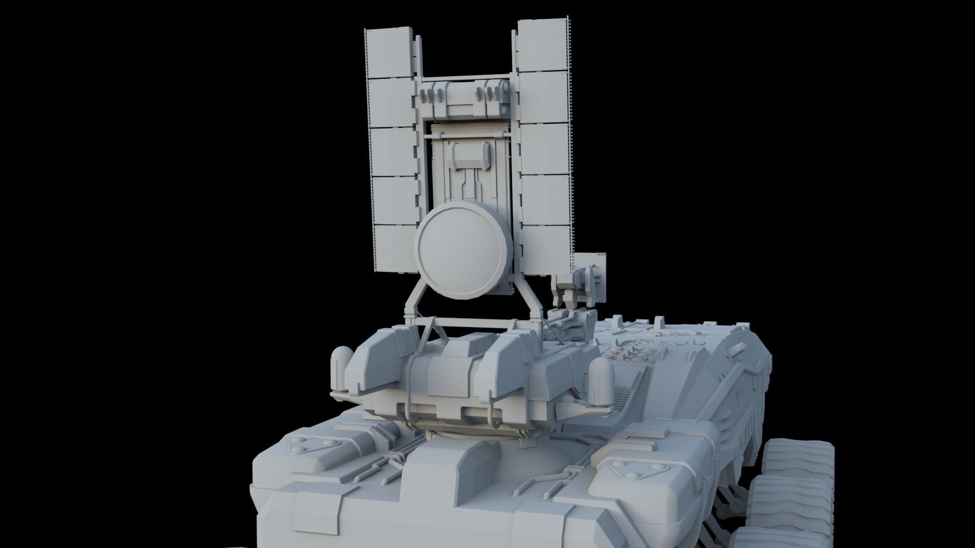 Sci-Fi Reconnaissance vehicle 3D model_14