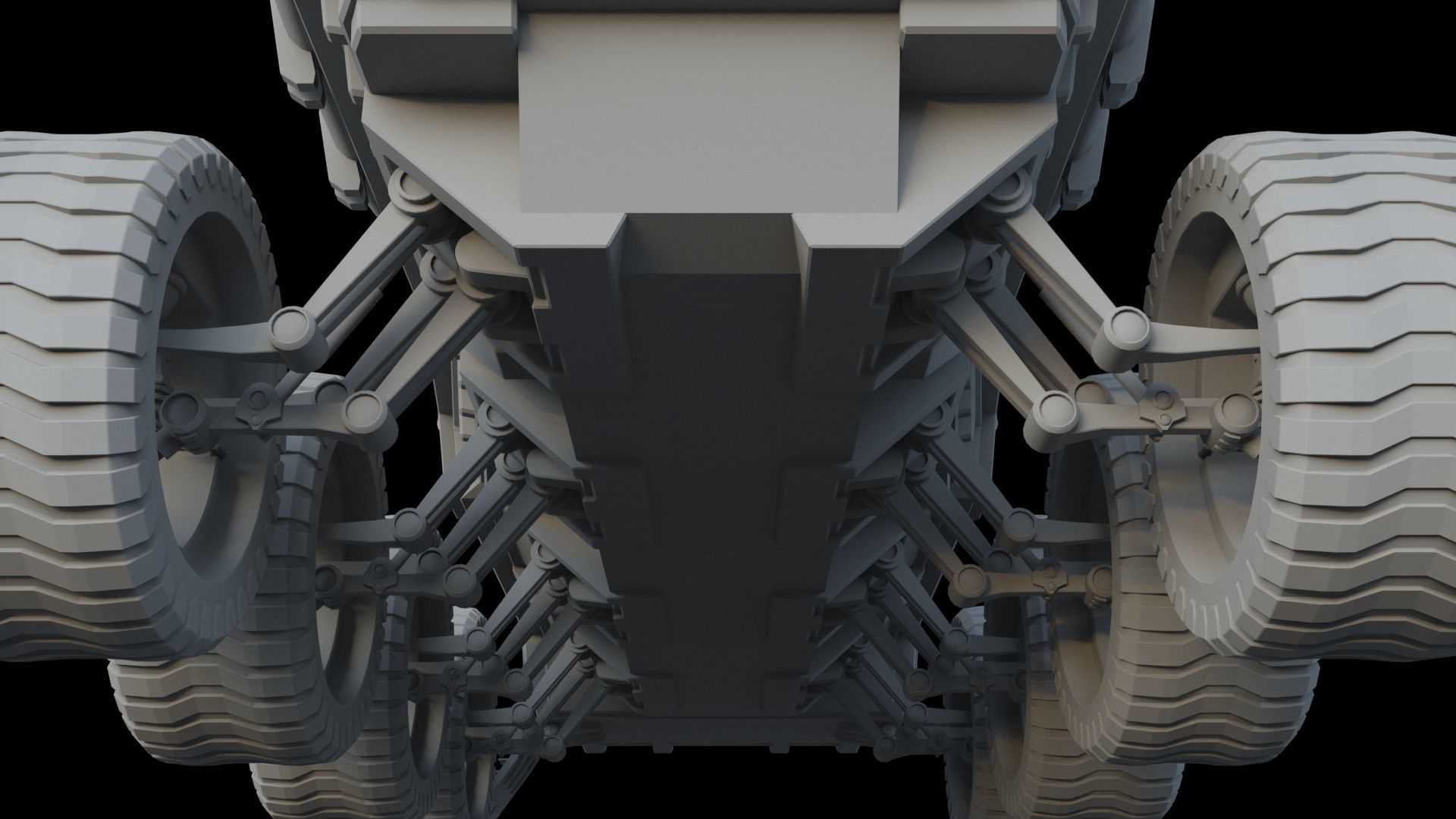 Sci-Fi Reconnaissance vehicle 3D model_17