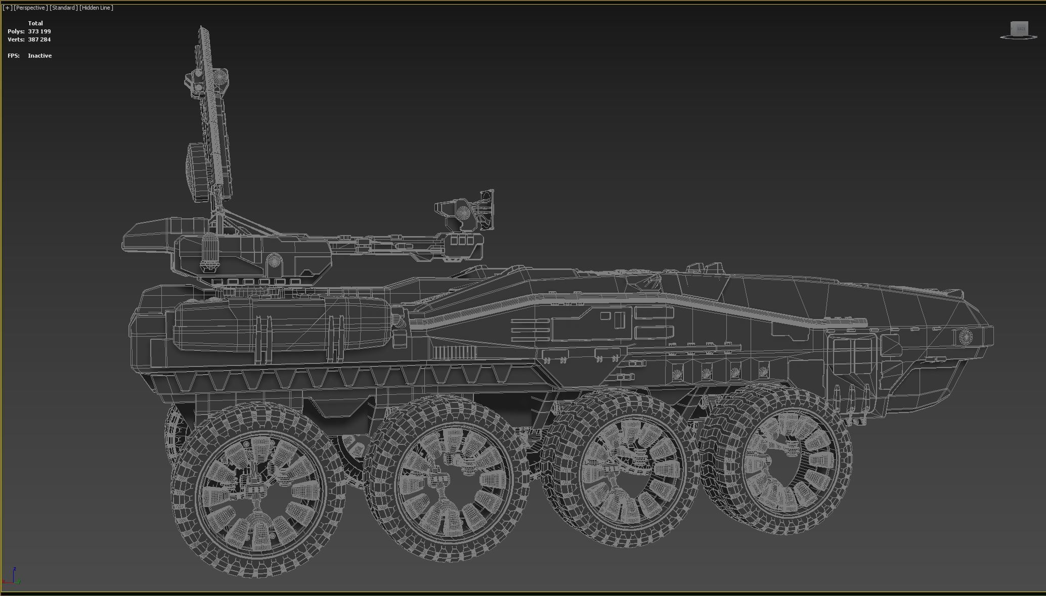 Sci-Fi Reconnaissance vehicle 3D model_23