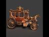 Chinese ancient carriage figure  Low-poly 3D model_1
