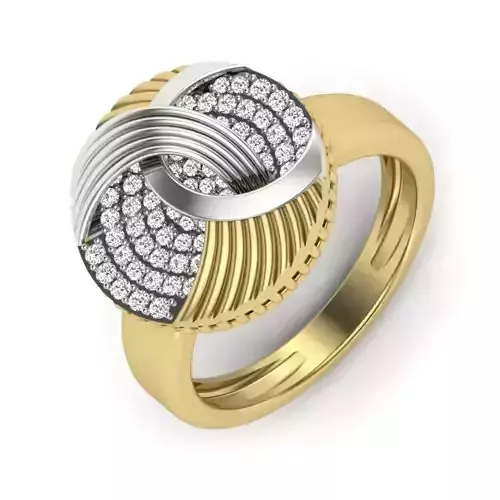 Women Diamond Ring 3dm STL  Render Details - PR-324 DIA