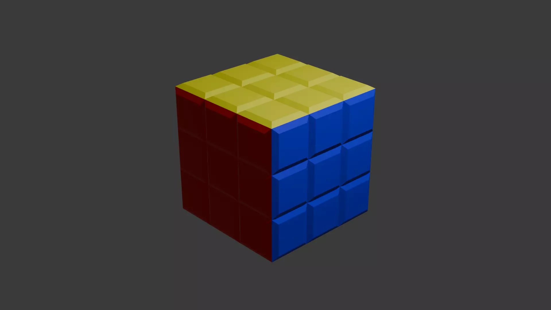 Minimal cube 3D model