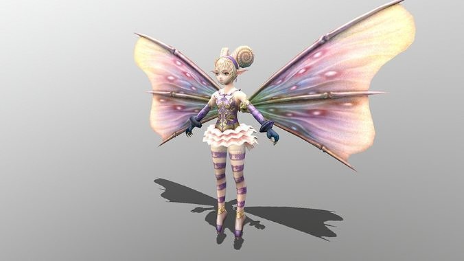 Sprite Low-poly 3D model
