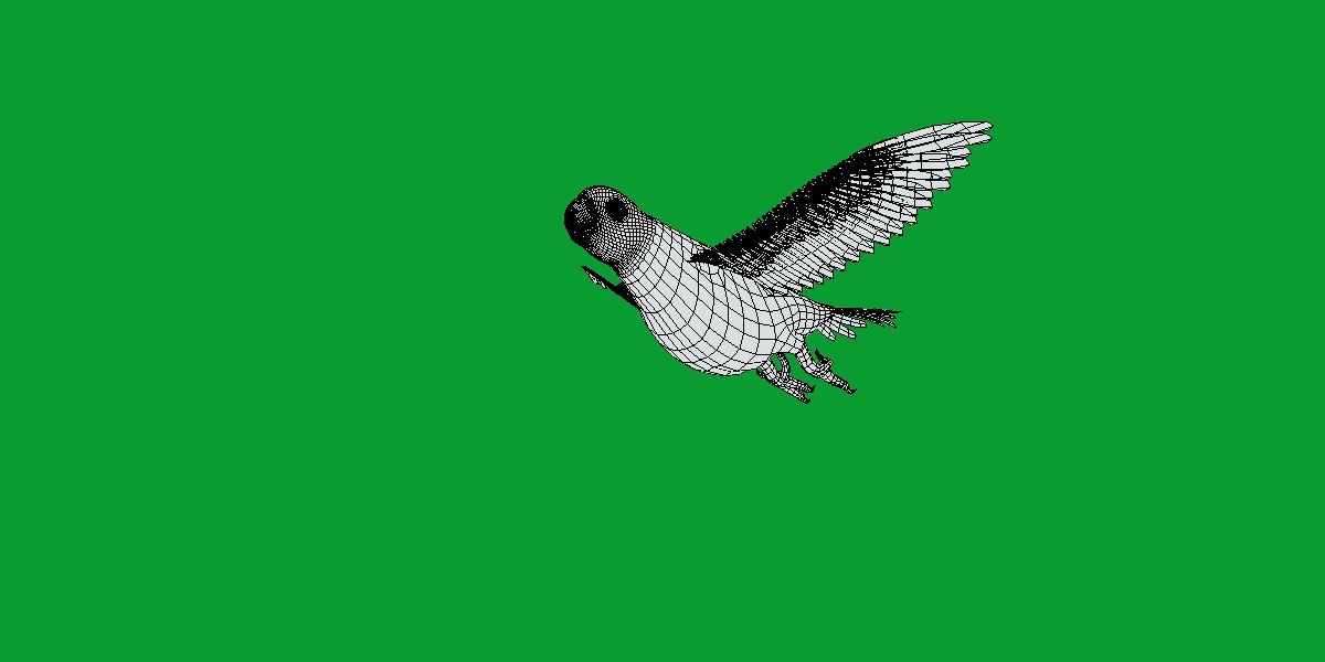 Macaw Parrot Bird Low-poly 3D model_11