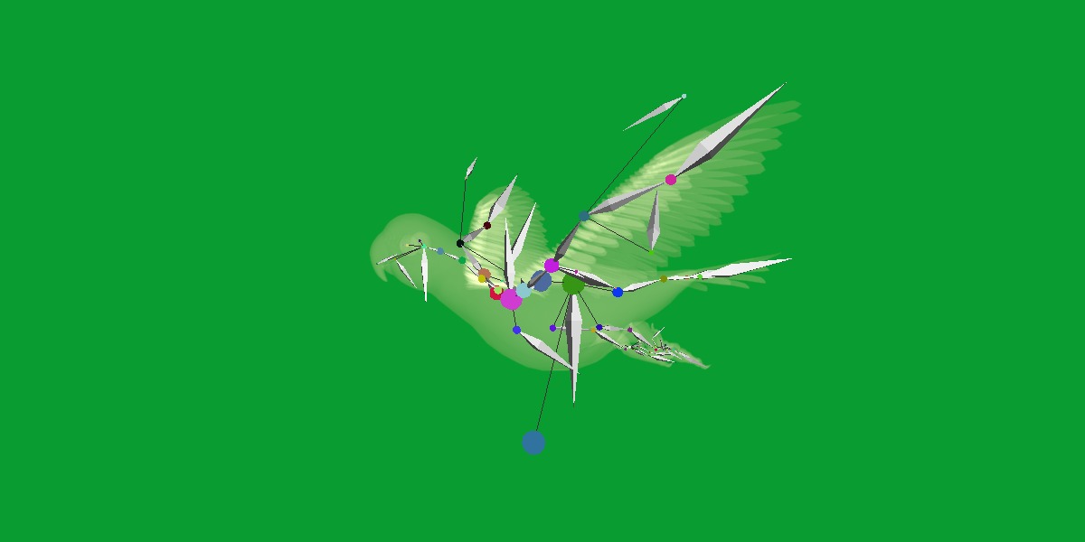 Macaw Parrot Bird Low-poly 3D model_22