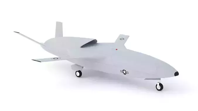 Skyborg - THE AI WINGMAN - Low-poly 3D model