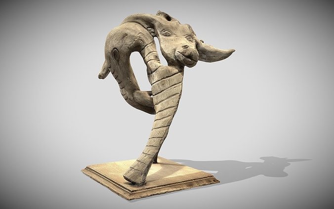 Evbo ni Oka - Guardian Ram Low-poly 3D model