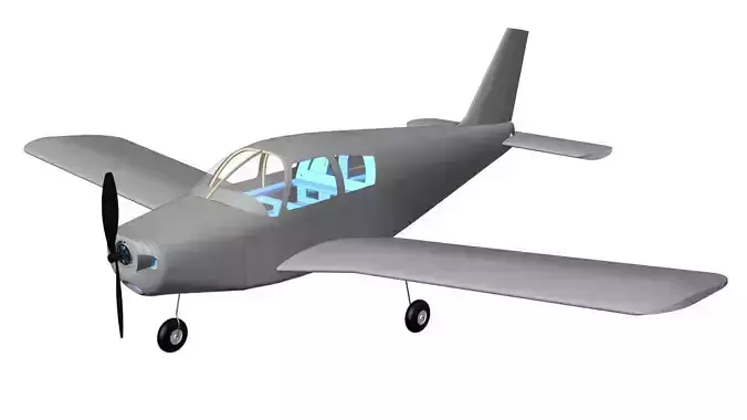 Piper PA-28 Cherokee RC plane 3D model