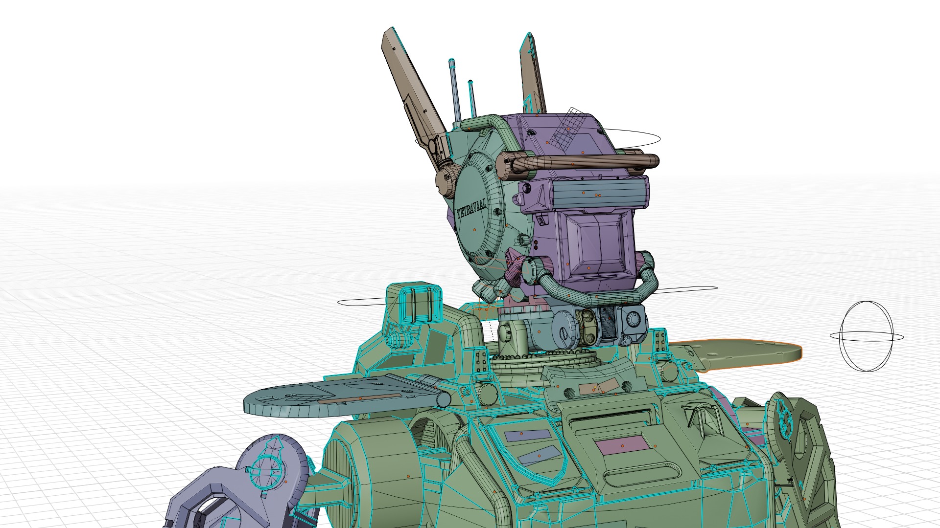 Chappie Robot Fully IK-Rigged 3D Model  3D model_12