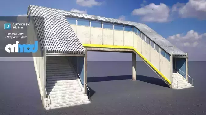 Footbridge 3D model