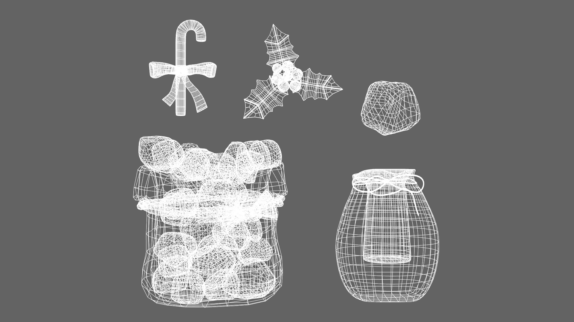 YOU Been Naughty Items For Christmas Low-poly 3D model_8