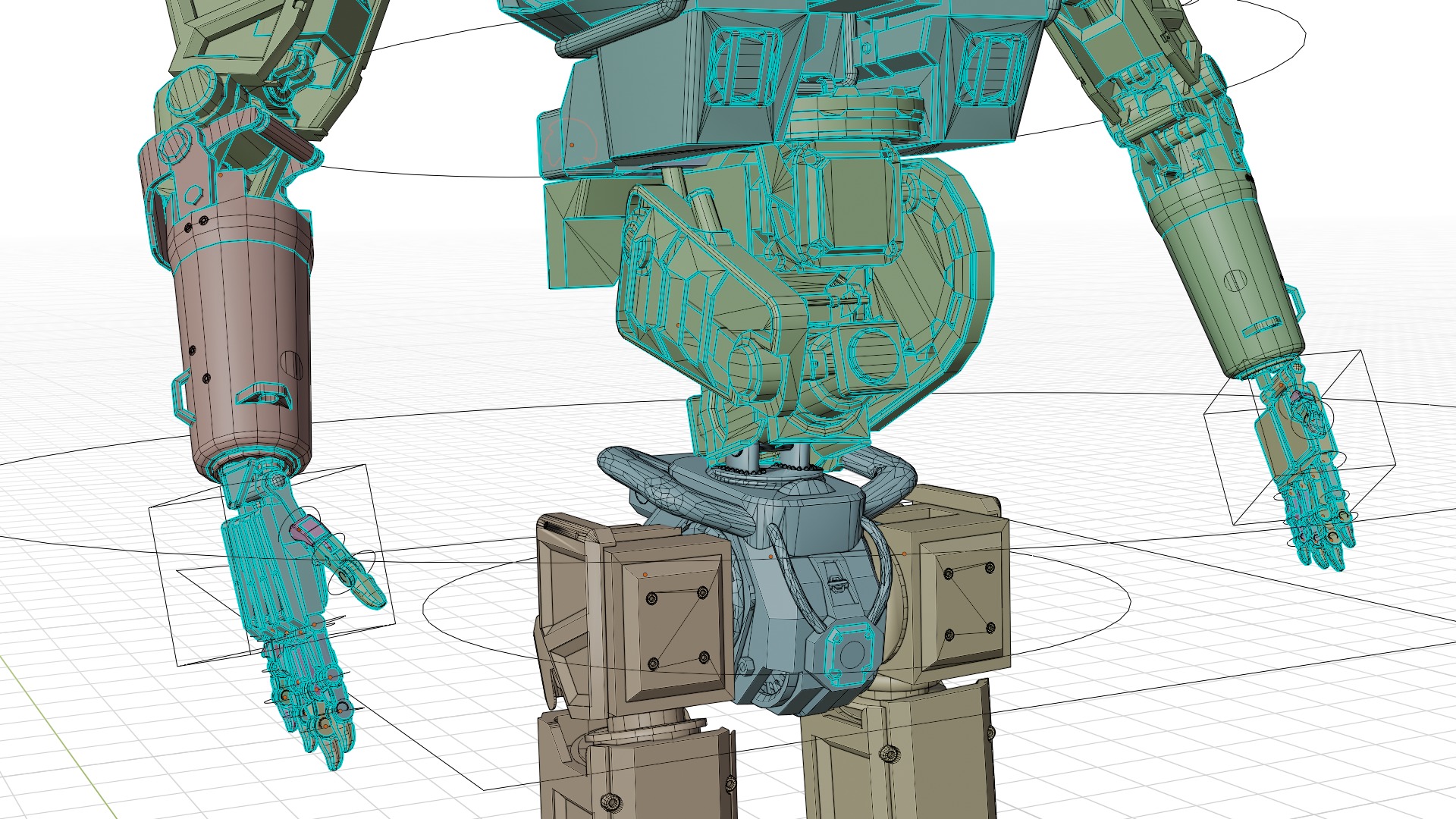 Chappie Prototype Variant Fully IK-RIGGED  3D model_11